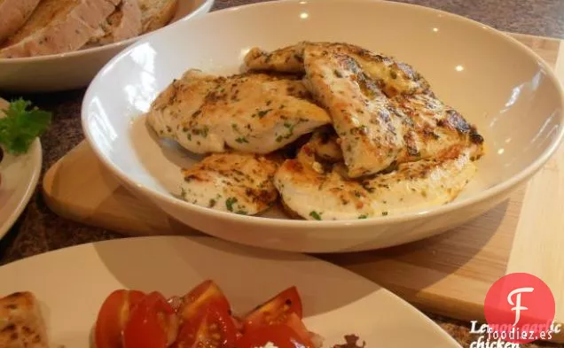 Pollo con Ajo Y Limón