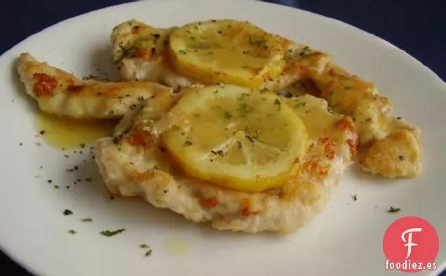 Pollo Al Limón Con Vino Blanco y Perejil Fácil