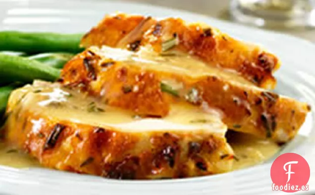 Pollo Asado con Hierbas de Limón y Salsa de Sartén