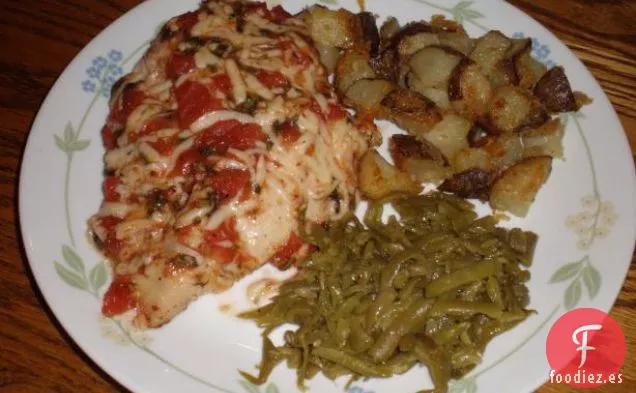 Pollo Con Queso Y Vino
