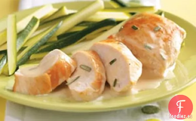 Pollo con Salsa de Mantequilla de Romero