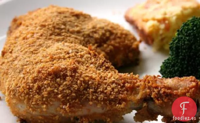 Pollo Frito Al Horno Con Copos De Maíz