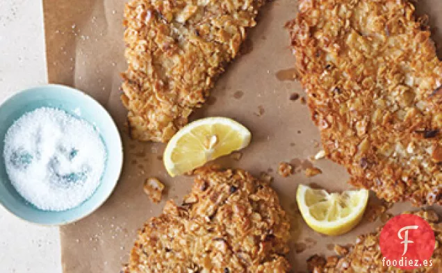 Chuletas de Pollo Con Costra de Matzo