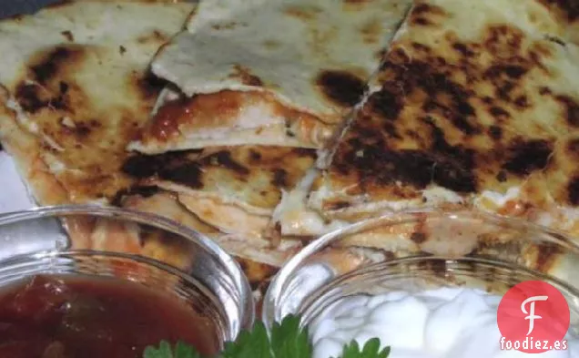 Salsa Rápida-Quesadillas de Pollo