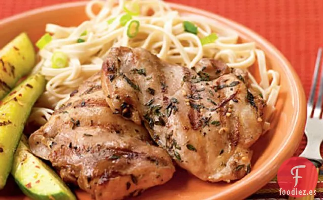 Muslos de Pollo Marinados con Soja