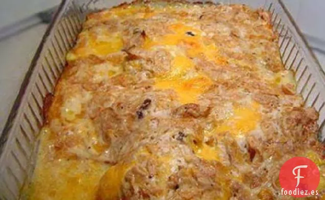 Pollo Cremoso con Copos de Maíz