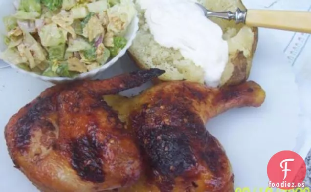 Pollo Glaseado con Miel Ahumada