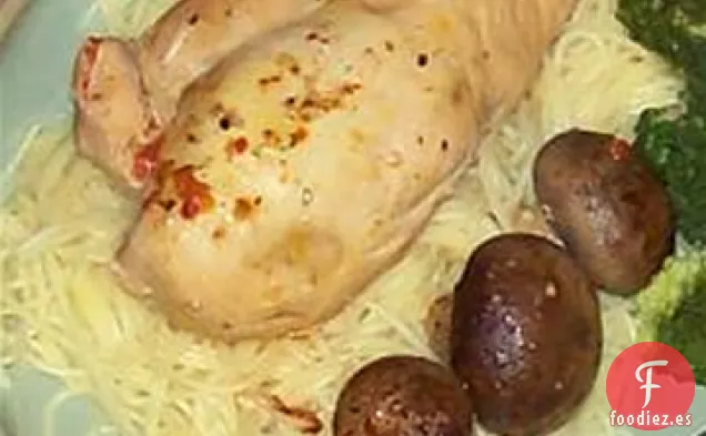 Pollo Portobello con Olla de Cocción Lenta
