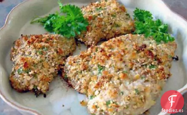 Pollo Frito con Almendras Al Horno