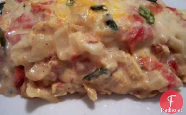 Enchiladas de Pollo con Crema Agria