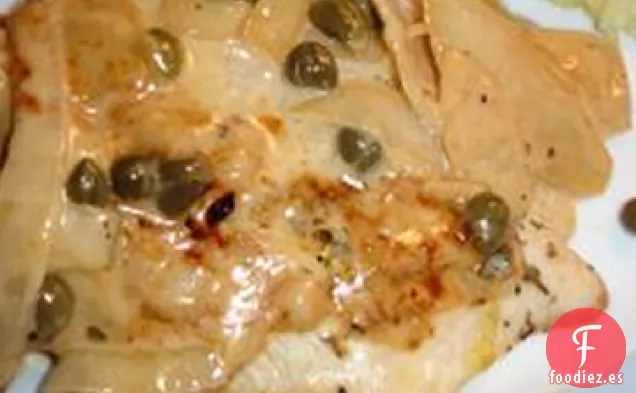 Pollo con Salsa de Crema de Limón Mantecosa