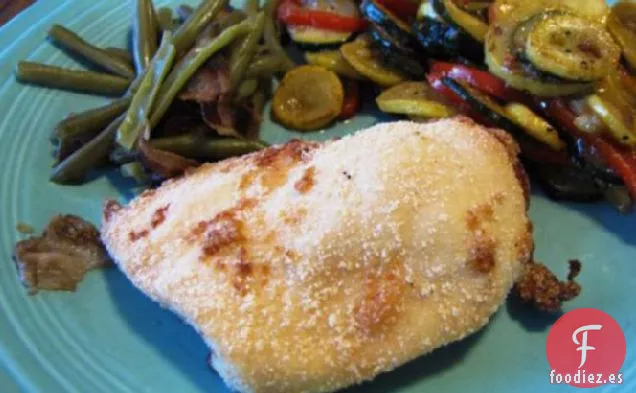 Pollo al Horno con Queso Parmesano Fácil