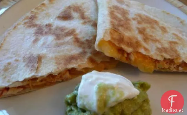 Quesadillas de Pollo Crujientes y Pegajosas