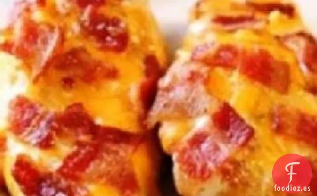 Pollo con queso y Tocino (Olla de Barro)