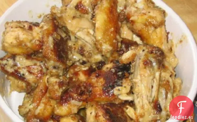Alitas de Pollo con Ajo y Parmesano