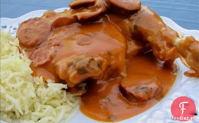 Picante de Pato Salvaje y Salsa de Andouille