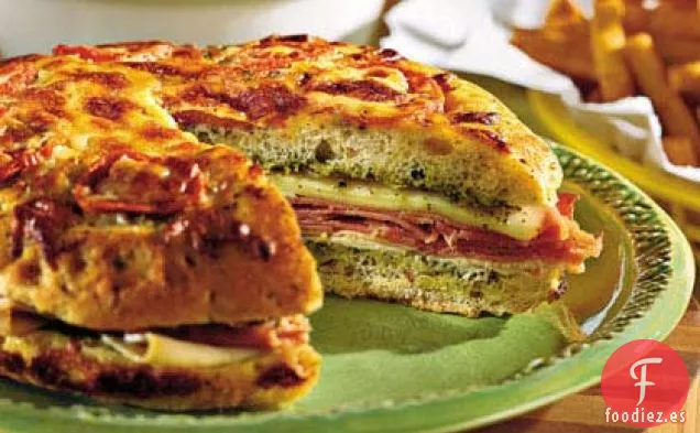 Sándwich de Focaccia al Pesto
