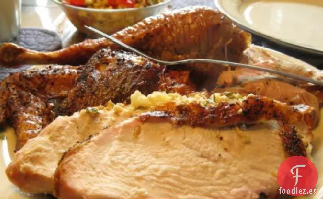 La Parrilla De Albahaca De Limón Pechuga De Pavo