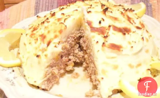 Pastel de carne helado (Carne de res o pavo)