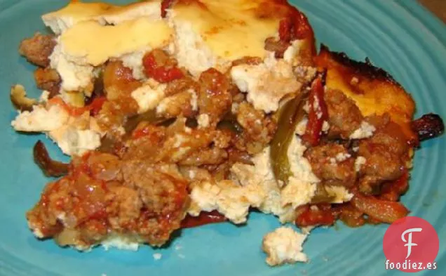 Moussaka de Pavo y Pimienta