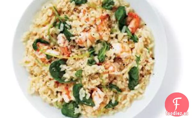 Risotto Con Camarones Y Berros