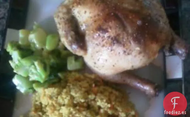 Gallinas de Cornualles con Hierbas de Romero