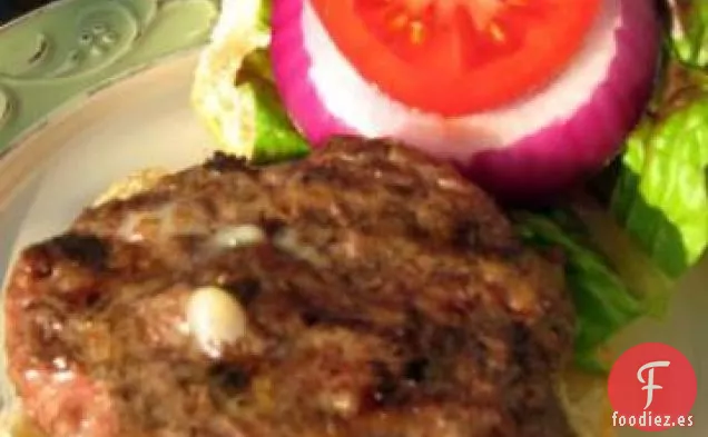 Hamburguesas de Pavo Rellenas de Queso Azul