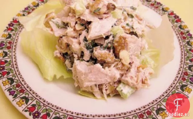 Ensalada de Pechuga de Pollo o Pavo Asado y Nueces