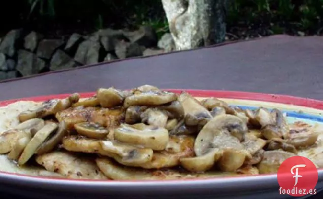 Filete de Pavo en Salsa de Champiñones