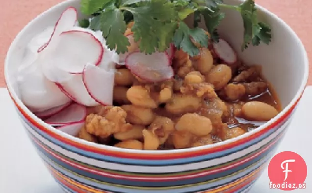 Chile de Pavo y Frijoles Blancos