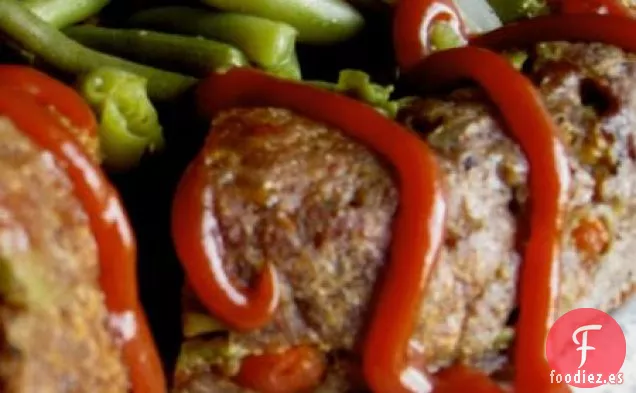 Deslizador de Hamburguesa con Queso Azul Cremoso con Infusión de Queso,cebolla y Tocino