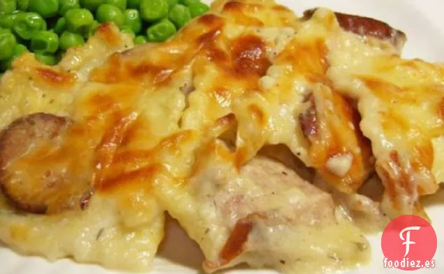Salchichas Ahumadas de Pavo y Raviolis Horneados