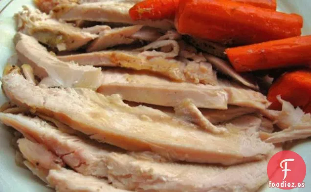 Pechuga De Pavo De Olla De Barro Fácil Con Salsa A Prueba De Fallas