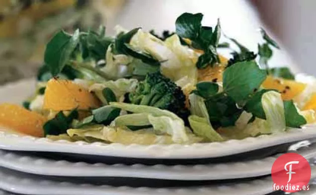 Ensalada de Brócoli, Naranja y Berros