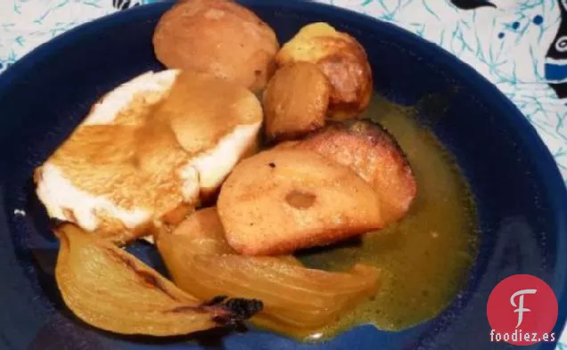 Tajine con Pollo o Pavo y Membrillos