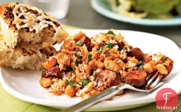 Cazuela de Salchichas y Frijoles