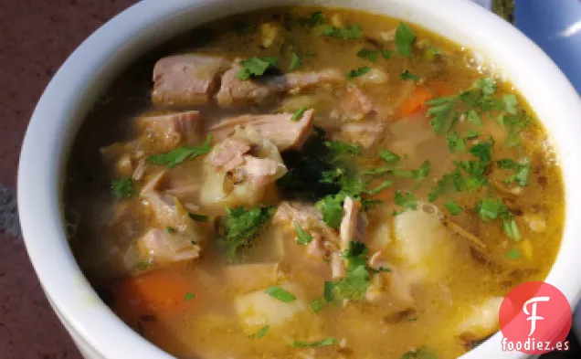 Sopa de Pavo de Dieta Fácil