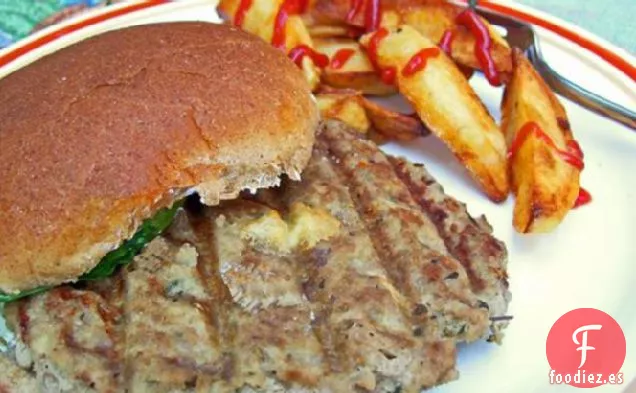 Hamburguesas De Pavo Con Salsa De Hierbas