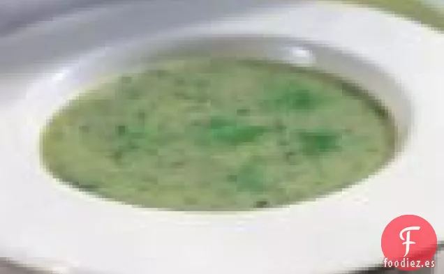 Sopa Fría De Patata y puerro Con Hinojo Y Berros (vichyssoise)