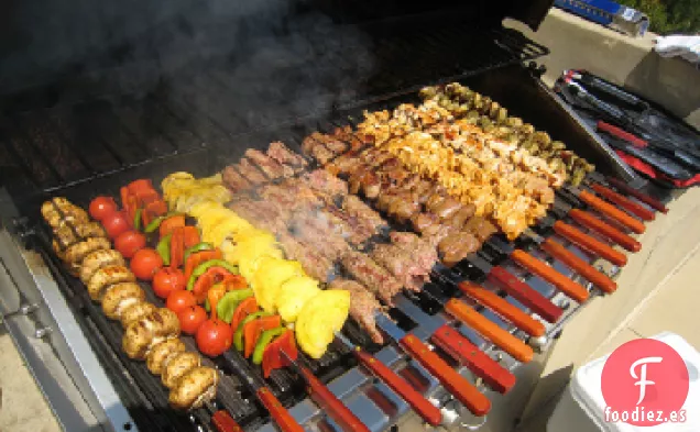 Brochetas de Venado Asiático