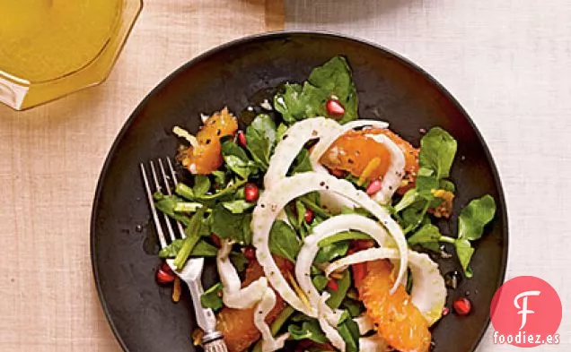 Ensalada de Hinojo, Naranja Sanguina y Berros