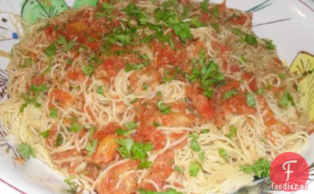 Salsa de Tomate al Horno con Pasta