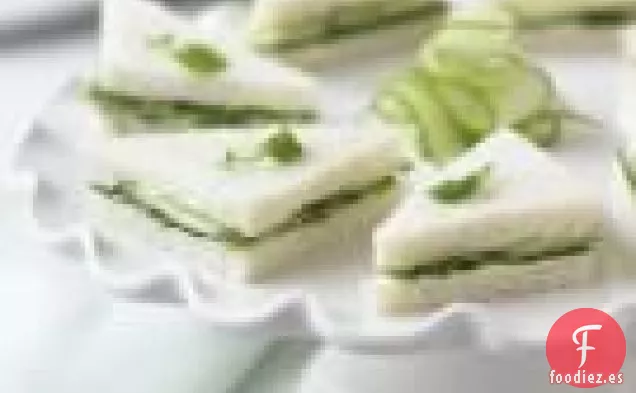 Pepino berro Té, Sandwiches