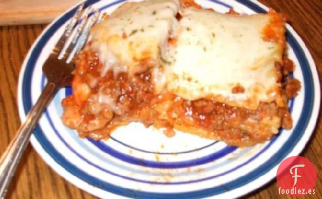 Lasaña extra con Queso para Roy