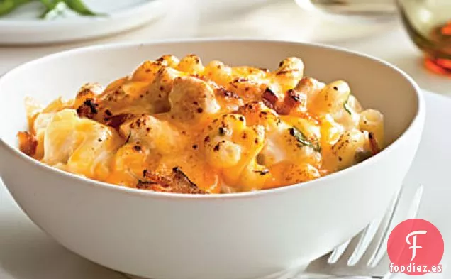 Tocino, Rancho y Macarrones de Pollo con queso