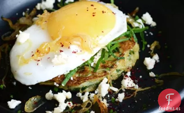 Huevo De Ganso En Springstep Lácteos Queso De Cabra Ahumado Rosti De Patata