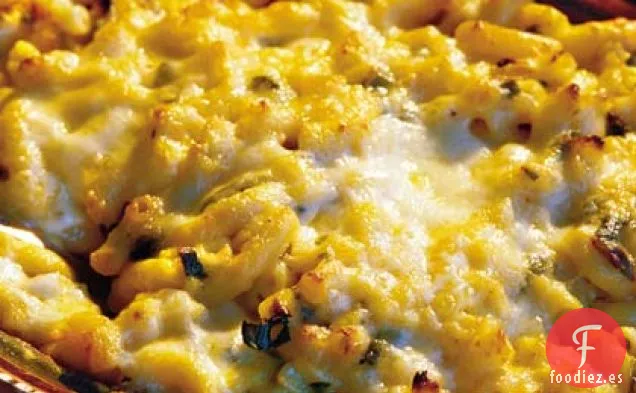 Macarrones y Quesos de Texas Con Chiles Asados