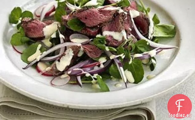 Ensalada de Ternera y Berros a la Brasa