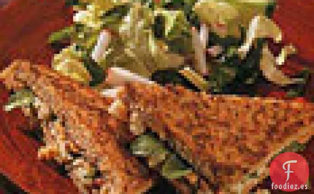 Sándwiches de Queso Azul a la Parrilla con Nueces y Berros