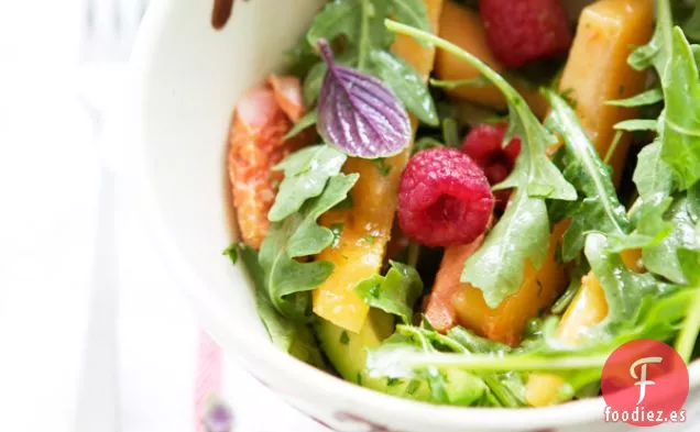 Ensalada De Melón, Pollo Y Aguacate